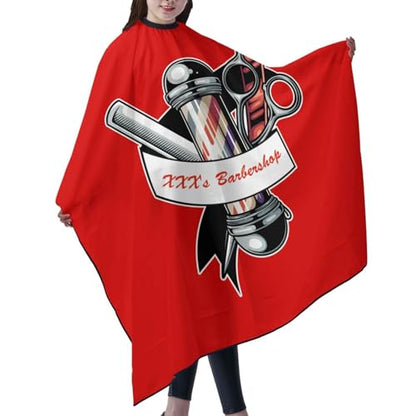 Custom Barber Cape, Personalized Haircut Salon Cape for Men - color: S-barber3
