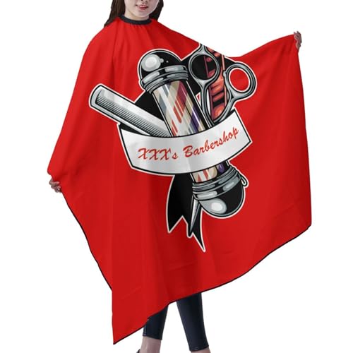 Custom Barber Cape, Personalized Haircut Salon Cape for Men - color: S-barber3