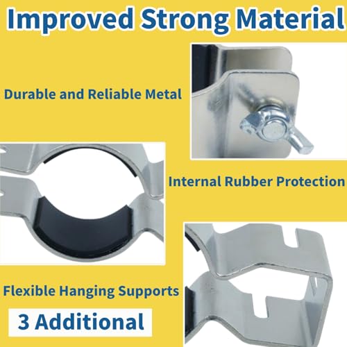 2 Pcs Adjustable Pipe and Drape Clamps for 1.5" or 2" Brackets Backdrop Stand, Drape Support Clamps for Back Drop Adjustable Stand Wedding Drapes Background Decorations Party Pipe Drape Backdrop Stand