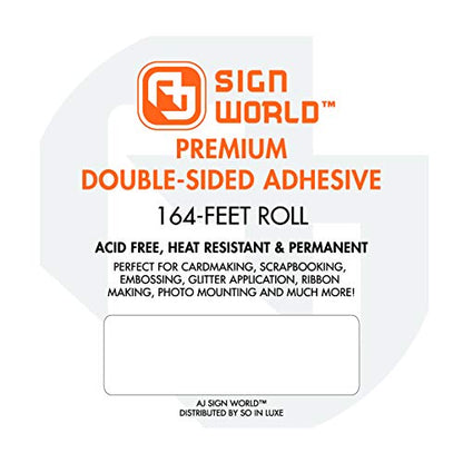 Best 1 1/2" Ultra-Thin Permanent Double-Sided Tape for Arts, Crafts, Photography, Scrapbooking, Documents, All Purpose (1 1/2-Inch by 164-Feet/55 Yards) - size: 1 1/2-Inch Ultra-Thin