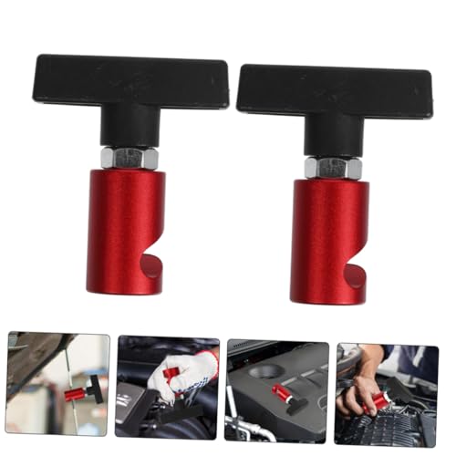 Amosfun 2Pcs Car Hood Lift Support Struts Clamp Skidproof Engine Prop Tool Durable Hood Holder for Enhanced Safety and Stability Versatile for Automotive Use