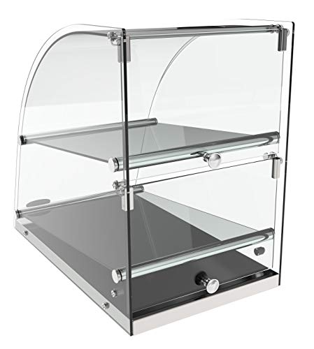 KoolMore DC-2CN Bakery Display Case, 2.4 Cu. Ft - 2 Shelves - size: 14 in. - 2 Shelves