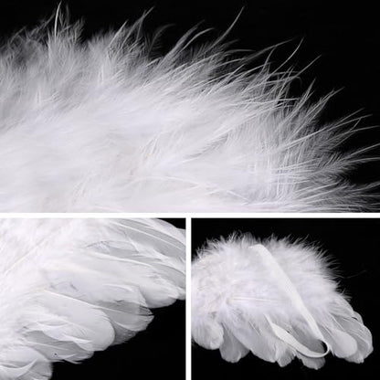 BLUETOP Cute Newborn Photography Outfits Boys Girls Baby Costume Set - style: 07 White Baby Angel Wings