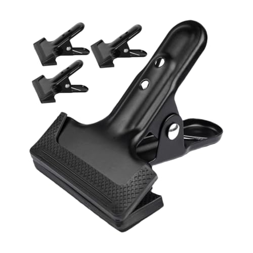 Hemobllo 4pcs Heavy Duty Photography Backdrop Clips Fixing Clamps for Secure Backgrounds Easy to Install Versatile for Crafts and Outdoor Use