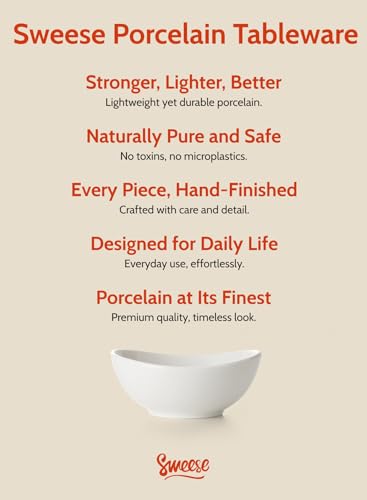 Sweese 4 oz Very Small White Porcelain Bowls - Set of 6 Dipping, Sauce, Salsa & Snack Bowls, Mini Ceramic Bowls for Condiments & Charcuterie - color: White, style: X-Small (4 oz)