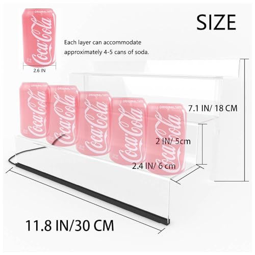 12 IN Clear Acrylic Display Riser Shelf with LED light,3 Tier Display Step Shelves Holder, Perfume Cologne Organizer Holder,Pops Toys Figures, Clear Cupcake Riser, Dessert Shelf, Decoration on Tabletop(2 Pack) - color: LED+Clear+12IN+3 Tier+2 Pack