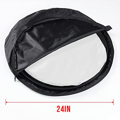 Koopro 5’×7’ Collapsible Twist Background Double-Sided Pop Up Flex Backdrops Chroma Black & White Portrait Screen Professional Video Photography and Television Studio Props with Carrying Case - color: Black&White