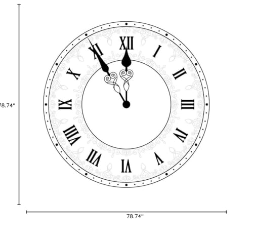 Yeele 6.5x6.5ft White Clock Round Backdrop Cover Countdown Happy New Year Photography Background for Family New Year Eve Party Decoration Supplies Kids Adults Portrait Photo Shoot Props Polyester