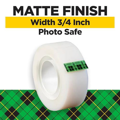 Scotch Magic Tape, Invisible, Home Office Supplies and Back to School Supplies for College and Classrooms, 16 Rolls - size: 16 Rolls
