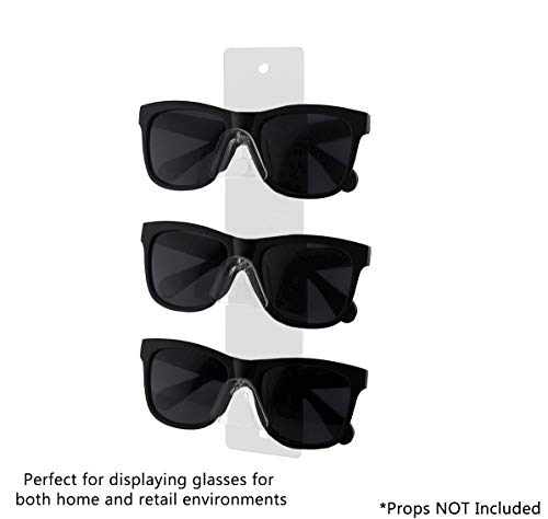 Marketing Holders 2 Pack Sunglasses Holder 3 Pair with Hardware Space Saver Organizer Hanging White Acrylic for Safety Glasses Labs Spectacles - size: 3 Tier White