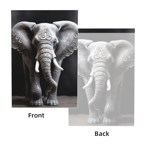 Gray Elephant Backdrop Background for Photography 5x7ft Photobooth Professional Photo Backdrop Curtains Video Photography Studio Photo Backgrounds Banner Booth Background Screen Parties - color: Gray Elephant