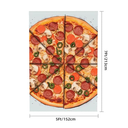 I Love Pizza Backdrop Background for Photography 5x7ft Photobooth Professional Photo Backdrop Curtains Video Photography Studio Photo Backgrounds Banner Booth Background Screen Parties - color: I Love Pizza