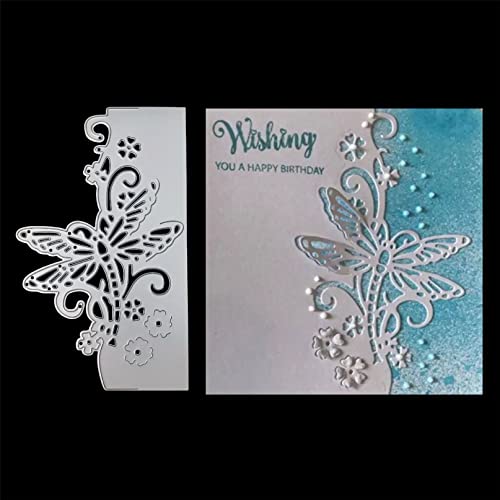 Scrapbooking Die-Cuts for Card Making, Christmas Metal Cutting Dies, Paper Craft Punch Template, Background Embossing Stencils, DIY Album Décor (Dragonfly-15.5x9.3cm) - color: Dragonfly-15.5x9.3cm