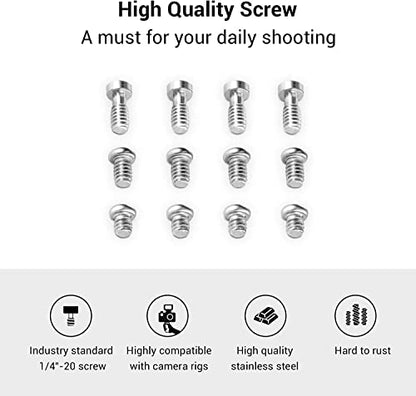 SMALLRIG Allen Wrench Screw 1/4" Screws Accessories Tool (12pcs/Pack) - 1713 - size: 12pcs 1/4" Screw 1713