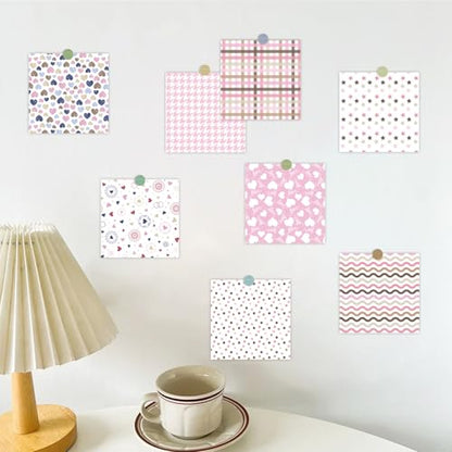 PRSTINCOL Scrapbook Paper,16 Sheets 4.1x5.8 Inch Painted Dots Style Scrapbook Supplies,Single-Sided Vivid Origami Decoupage Paper for DIY Crafts, Card Making, Art Journaling - color: Painted_Dots