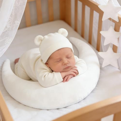 Newborn Photography Props 5Pcs Baby Moon Star Pillow Set Newborn Photography Posing Pillows Adjustable Photography Props, White - color: White