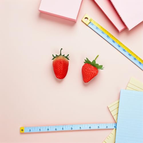 ibasenice Artificial Strawberries with Stem, 30pcs Realistic Plastic Strawberry Decor for Home Kitchen Party Decoration and Photography Props