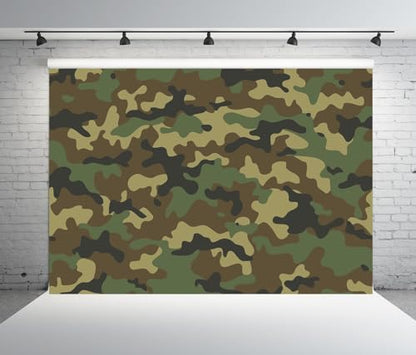 BELECO 9x6ft Fabric Abstract Camouflage Texture Backdrop Army Soldier Military Background Welcome Soldier Theme Party Decorations Kids Adults Birthday Shooting Photo Studio Props - size: 9x6FT