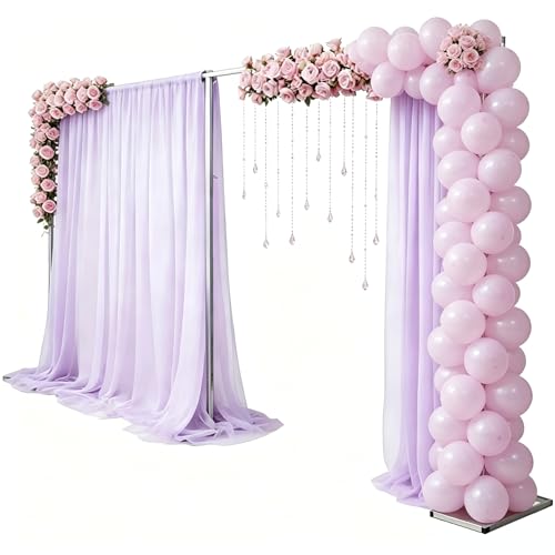 10x 20ft Portable Pipe and Drape Backdrop Stand Photo Studio Photography Background Support System Curtain Frame Stand Stage Backdrop for Parties, Events, Wedding Decoration,Photography
