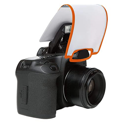 LumiQuest Soft Screen, Flash Diffuser & Light Softener, Universal Classic Design for Digital SLR Cameras, Neon Orange - color: Neon Orange