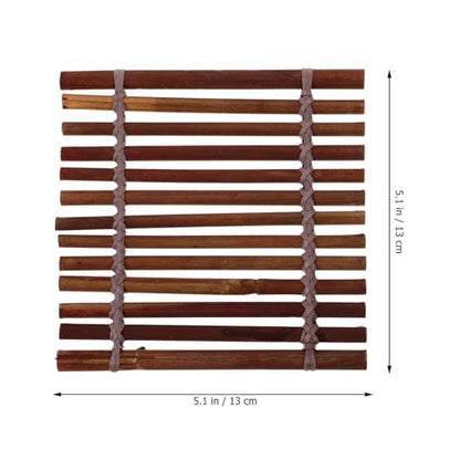 VOSAREA Japanese Bamboo Sushi Sashimi Plate Decoration Rustic Serving Dish for Sushi and Seafood Presentation for Catering and Food Photography