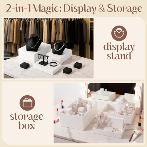 3 Pack Extra Large Acrylic Buffet Risers - 15”, 14”, 13” White Display Stands with Hollow Bottoms, Cube Riser Boxes Nesting for Dessert Food Catering Buffet Display Party Supplies - color: White, size: 15”,14”,13”