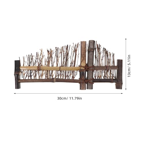 Wakauto Sushi Fence Decor - Natural Bamboo Mini Fence for Food Photography, Japanese Plates, Charcuterie Boards, Sashimi & Appetizer Displays | Tea Ceremony & Tabletop Decoration Props