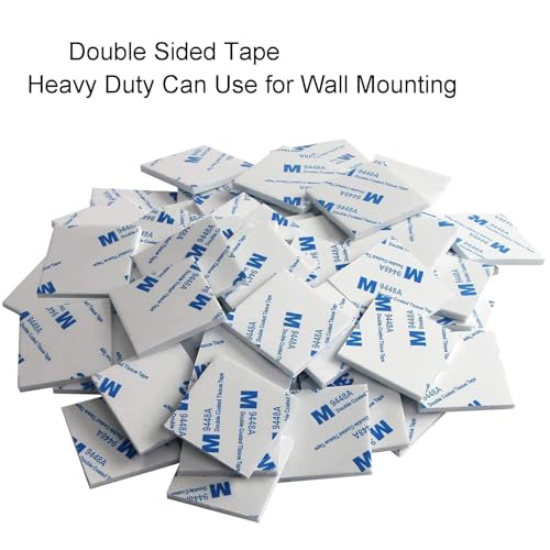 200Pcs Square Double Sided Foam Tape,27x27mm Strong Adhesive Heavy Duty Mounting Stickers for Photo Albums, Hooks, Mirrors, Bookcases. - size: Square-200PCS