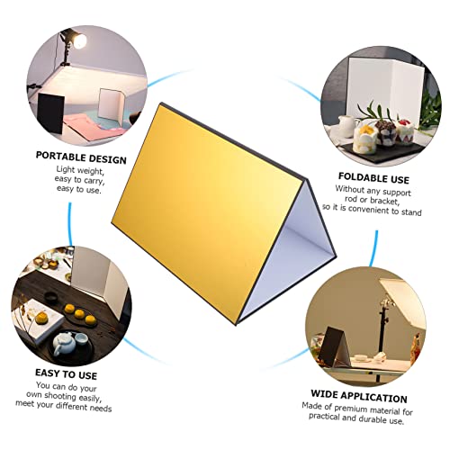 jojofuny Photography Collapsible Reflector A4 Size Reverse Plate Tool White Balance Card for Glass Jewelry Cosmetics Food Photography