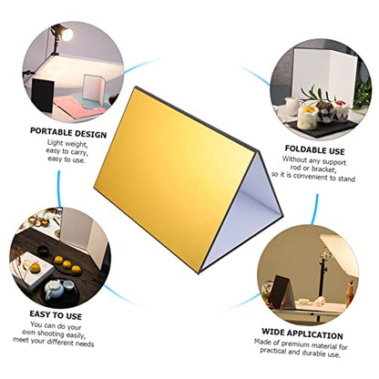 jojofuny Photography Collapsible Reflector A4 Size Reverse Plate Tool White Balance Card for Glass Jewelry Cosmetics Food Photography