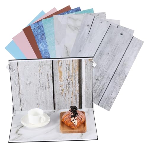 Photo Backdrop Board Set 15pcs Photography Background Kit with Clips and Carry Bag for Product Shoots and Small Item Photography