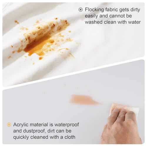 Meking Product Photography Backdrops Dual- Sided Matte and Reflective White Photo Background for Food, Makeup, Jewelry and Other Small Product, 2Pcs 15.7x11.8in Photo Backdrop Boards with 2Pcs Bracket