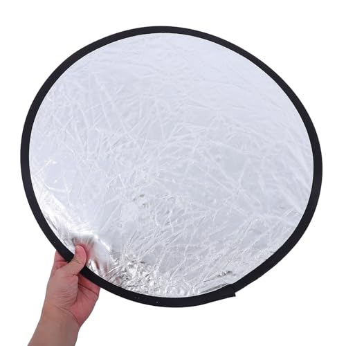2pcs Portable Folding Photography Reflector Board Soft Diffuser Light Reflector Panel for Outdoor Studio Photo Shoots Silver White 45cm 90x120cm