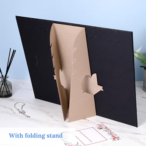 4 Pcs Black Jewelry Display Stands, Leather Necklace Organizer Boards with 17 Hooks for Selling, Shop Store Showcase, Chain Pendant Bracelet Storage
