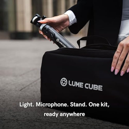 Content Creator Kit with LED Video Light, Microphone & Tripod – Video Recording & Vlogging Kit for YouTube, TikTok & Smartphone Content Creation | Portable Creator Lighting Kit with Bluetooth Remote