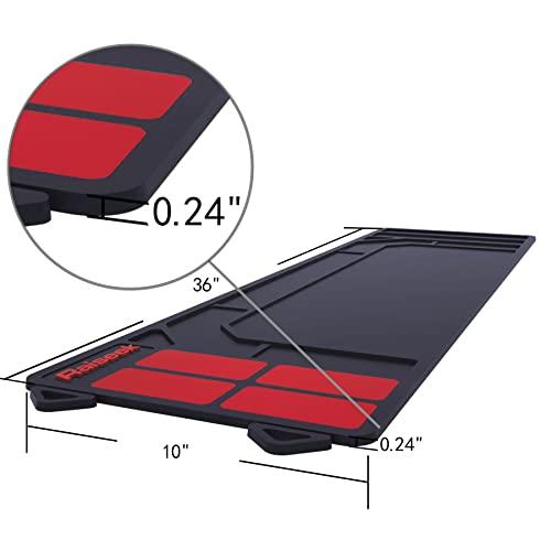 Raiseek Rifle Shotgun Cleaning Mat, Premium Large Magnetic Pad With Organizer Parts Tray, Anti-Slip Rubberized Gun Mat, Protective Workbench Pad for Gun Cleaning 36" x 10"