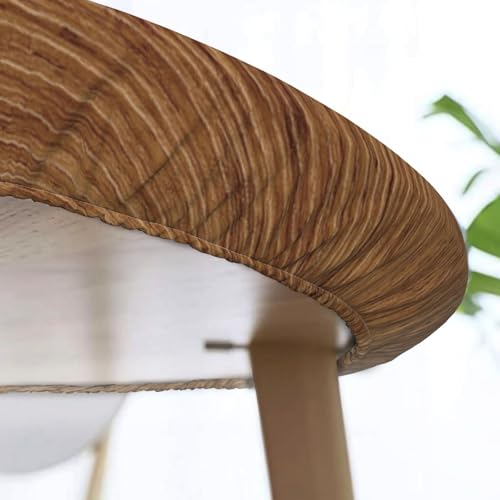 Wood Texture Background Fitted Oval Tablecloth, Waterproof Band Elastic Edge Table Cloth for Restaurant Banquets, Picnics, Tables Cover, Fits 52"x70" Oval TablesStyle 53 - color: Wood Texture -13, size: 70" x 52" (Oval)