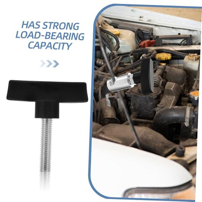 Luxshiny Car Hood Lift Support Clamp Adjustable Aluminum Strut Retainer Tool for Liftgate and Hood Non-Slip Prop Rod Holder for Easy Engine Access