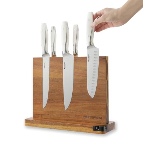 Magnetic Knife Block - Magnetic Knife Holder - Magnetic Knife Stand- Cutlery Display Stand and Storage Rack（sharpener) - style: Magnetic Knife Block ( sharpener )