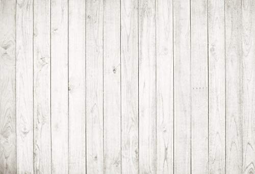 Yeele 9x6ft Vintage Wood Backdrop Retro Rustic White and Gray Wooden Floor Background for Photography Kids Adult Photo Booth Video Shoot Vinyl Studio Props