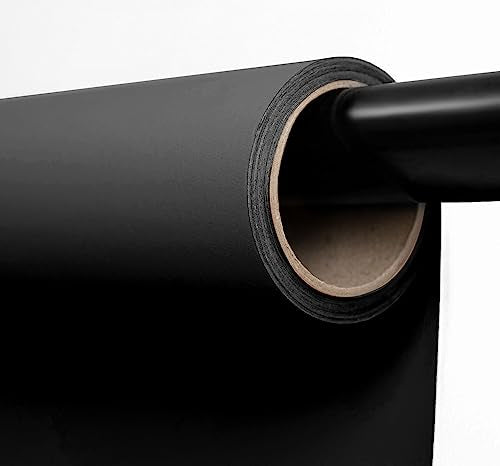 Kate Seamless Paper Backdrop Black Seamless Backdrop Paper Rolls (53''x16.4' Jet) - color: Jet, size: 53''x16.4'
