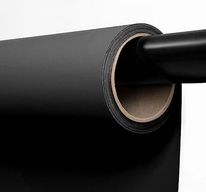 Kate Seamless Paper Backdrop Black Seamless Backdrop Paper Rolls (53''x16.4' Jet) - color: Jet, size: 53''x16.4'