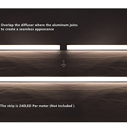 THMOOTHER LED Strip U Channel Diffuser 10-Pack 6.56FT,17X7.5MM Surface Mounted Tape Light Aluminum Track with Milky Cover Cabinet,Stairs,Counter,Wall Flush Installed Low Profile - color: Silver