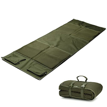 MOZETO Shooting Mat, Extra Large Folded Shooting Mats Prone Padded Hunting Accessories for Range Hunting - color: Green