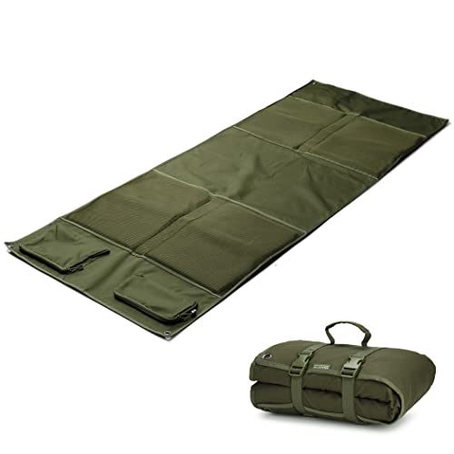 MOZETO Shooting Mat, Extra Large Folded Shooting Mats Prone Padded Hunting Accessories for Range Hunting - color: Green