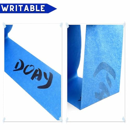 Blue Painters Tape 1/2 Inches x 30 Yards - Multi Surface Use - 120 Yards Total - 4 Rolls - size: 0.50"