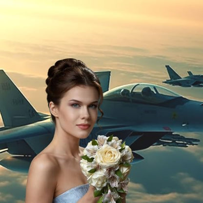Aircraft Fighter Jets Backdrop Background for Photography 5x7ft Photobooth Professional Photo Backdrop Curtains Video Photography Studio Photo Backgrounds Banner Booth Background Screen Parties - color: Aircraft Fighter Jets