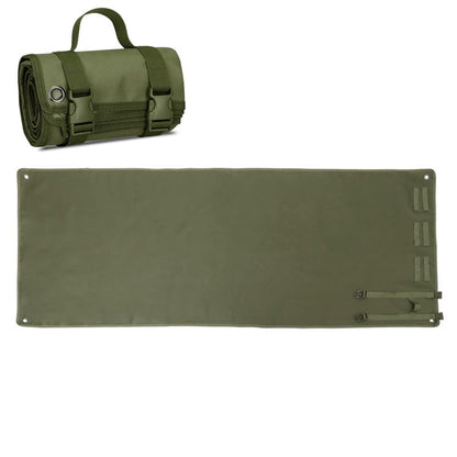 Outdoor Camping Tactical Training Shooting Mat Anti Slip Pad, Waterproof and Moisture-Proof Folding Mat Picnic Blanket Portable with Carry Strap - color: Army green