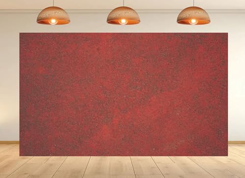 8x8ft Red Grunge Texture Backdrop Rough Distressed Surface Photo Background Tapestry for Halloween Party Photography and Home Decorations Studio Props - size: 8X8ft