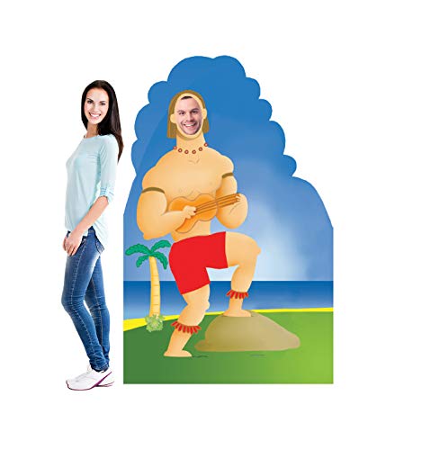 Cardboard People Hawaiian Guy Stand-in Life Size Cardboard Cutout Standup - color: Hawaiian Guy